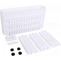 Bílý regál na kolečkách OSMERA