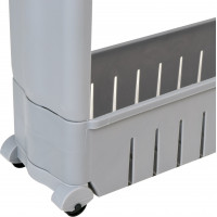 Šedý regál na kolečkách UWINA