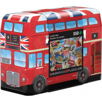 EUROGRAPHICS Puzzle v plechové krabičce Londýnský autobus 550 dílků