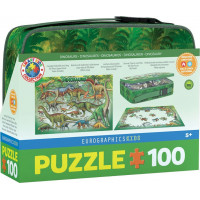 EUROGRAPHICS Puzzle ve svačinovém boxu Dinosauři 100 dílků
