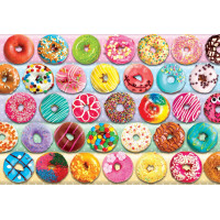 EUROGRAPHICS Puzzle ve svačinovém boxu Donuty 100 dílků