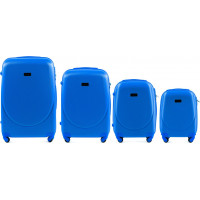 Moderní cestovní kufry GANS - set XS+S+M+L - modré
