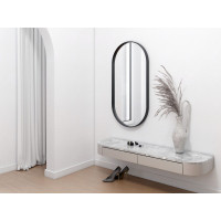 Zrcadlo 50x100 cm bez osvětlení NEBRA BLACK
