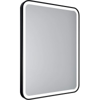 Zrcadlo 60x80 cm s LED osvětlením BORKEN BLACK