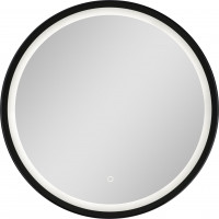 Zrcadlo 60 cm s LED osvětlením GEISA BLACK