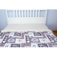 Deka LOVE s beránkem 150x200 cm - bílá/šedá