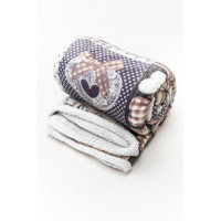 Deka LOVE s beránkem 150x200 cm - bílá/šedá