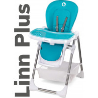 LIONELO Jídelní židlička Linn Plus Turquoise