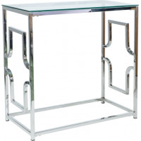 Konzolový stolek VERSACE C - sklo/stříbrný