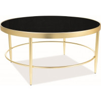 Konferenční stolek MYSTIC B - černý/zlatý
