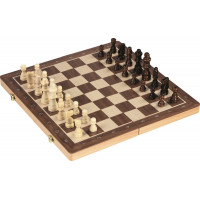GOKI Dřevěné šachy 2v1 magnetické