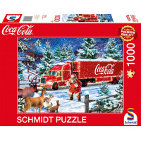 SCHMIDT Puzzle Coca cola: Vánoční kamion 1000 dílků