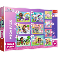 TREFL Puzzle Gábinin kouzelný domek MEGA PACK 10v1