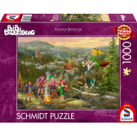 SCHMIDT Puzzle Malá čarodějka Bibi: Slet malých čarodějnic 1000 dílků