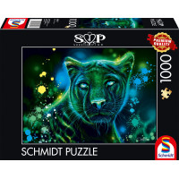 SCHMIDT Puzzle Neon: Panter 1000 dílků