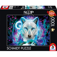 SCHMIDT Puzzle Neon: Polární vlk 1000 dílků