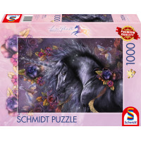 SCHMIDT Puzzle Modrá růže 1000 dílků