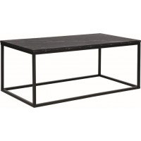 Konferenční stolek ROSSI A - efekt mramoru/černý