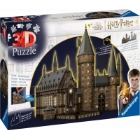 RAVENSBURGER Svítící 3D puzzle Noční edice Harry Potter: Bradavický hrad - Velká síň 643 dílků