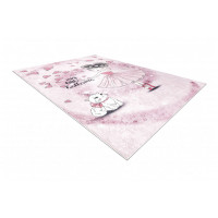Dětský kusový koberec Bambino 2185 Ballerina pink