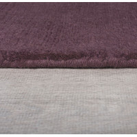 Kusový ručně tkaný koberec Tuscany Textured Wool Border Purple