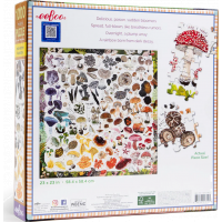 EEBOO Čtvercové puzzle Houbová duha 1000 dílků