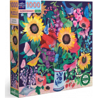 EEBOO Čtvercové puzzle Letní kytice 1000 dílků