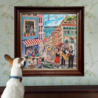 EEBOO Čtvercové puzzle Lisabon 1000 dílků