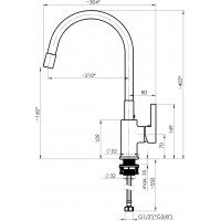 Kuchyňská dřezová baterie FLEXY-33 NEW - černá