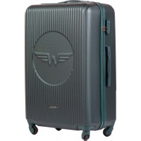 Moderní cestovní kufr WILL - vel. L - tmavě zelený