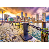 ENJOY Puzzle Bostonský přístav za soumraku, USA 1000 dílků