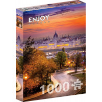ENJOY Puzzle Budínská čtvrť a maďarský parlament 1000 dílků