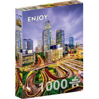 ENJOY Puzzle Čtvrť Niši-Šindžuku, Tokio 1000 dílků