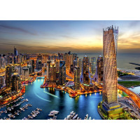 ENJOY Puzzle Dubajský přístav v noci 1000 dílků
