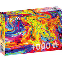ENJOY Puzzle Duhový mramor 1000 dílků