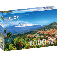 ENJOY Puzzle Etna a Taormina, Sicílie 1000 dílků