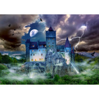 ENJOY Puzzle Strašidelná noc na Drákulově hradě 1000 dílků