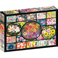 ENJOY Puzzle Květinová zahrada 1000 dílků