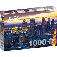 ENJOY Puzzle Noční Montreal, Kanada 1000 dílků