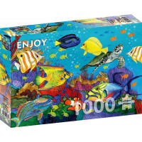 ENJOY Puzzle Podmořská duha 1000 dílků
