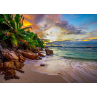 ENJOY Puzzle Seychelské pláže při západu slunce 1000 dílků