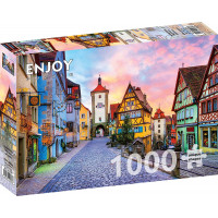 ENJOY Puzzle Staré město Rothenburg, Německo 1000 dílků