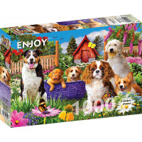 ENJOY Puzzle Štěněcí hlídka 1000 dílků