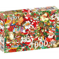 ENJOY Puzzle Vintage Vánoce 1000 dílků