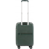 Moderní cestovní kufr DIMPLE - vel. S - tmavě zelený - TSA zámek