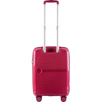 Moderní cestovní kufr DIMPLE - vel. S - tmavě růžový - TSA zámek