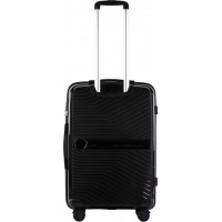 Moderní cestovní kufr DIMPLE - vel. M - černý - TSA zámek
