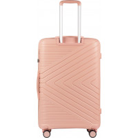 Moderní cestovní kufr WAY - vel. L - korálově růžový - TSA zámek