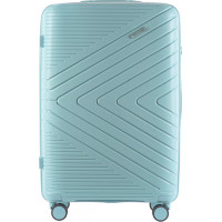 Moderní cestovní kufr WAY - vel. L - světle modrý - TSA zámek