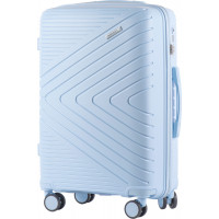 Moderní cestovní kufr WAY - vel. M - nebesky modrý - TSA zámek